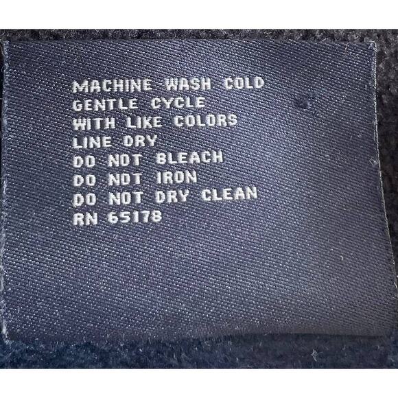 VTG Y2K CHARLES RIVER APPAREL Mens Full Zip Fleece Jacket Flag Blue 3XL Gorpcore - Picture 11 of 12